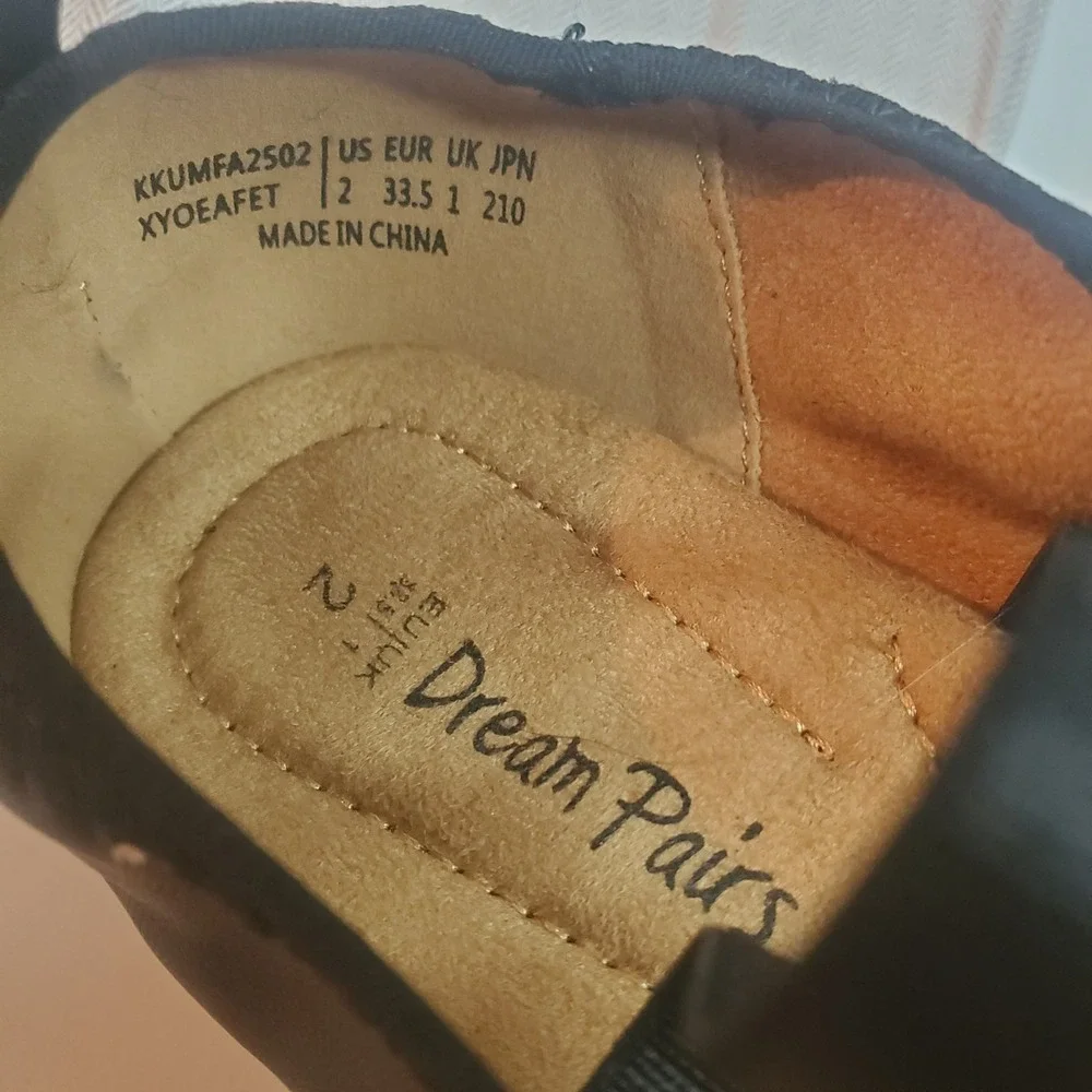 Dream Pairs Girls Black Mary Jane Ballet Flats Bow Shoes  Size 2